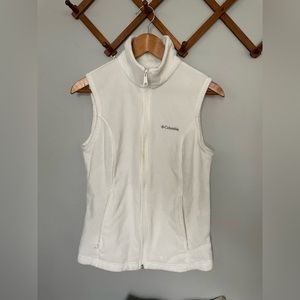 3/$25! Columbia Ivory White Fleece Vest